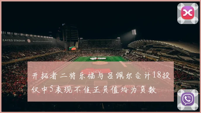 开拓者二将乐福与吕佩尔合计18投仅中5表现不佳正负值均为负数